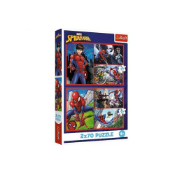PUZZLE 2x70 Pajęcze historie / Marvel 34443