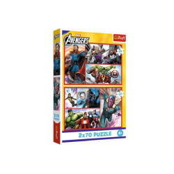 PUZZLE 2x70 Zostań bohaterem / Marvel 34439