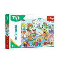 PUZZLE 30 Radosna Rodzina Treflików 18302