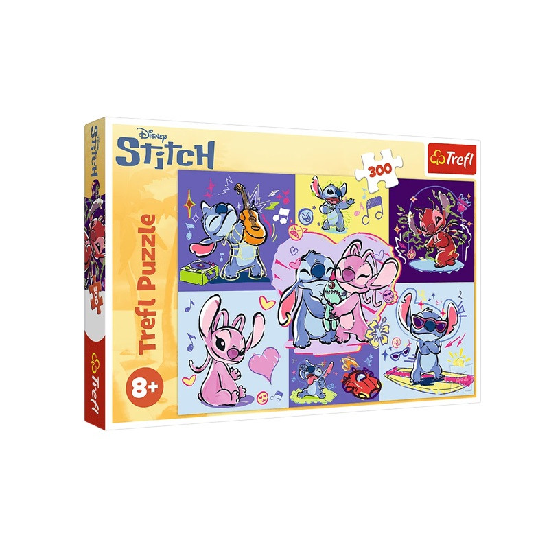PUZZLE 300 Zakręcony Stitch / Disney 23033