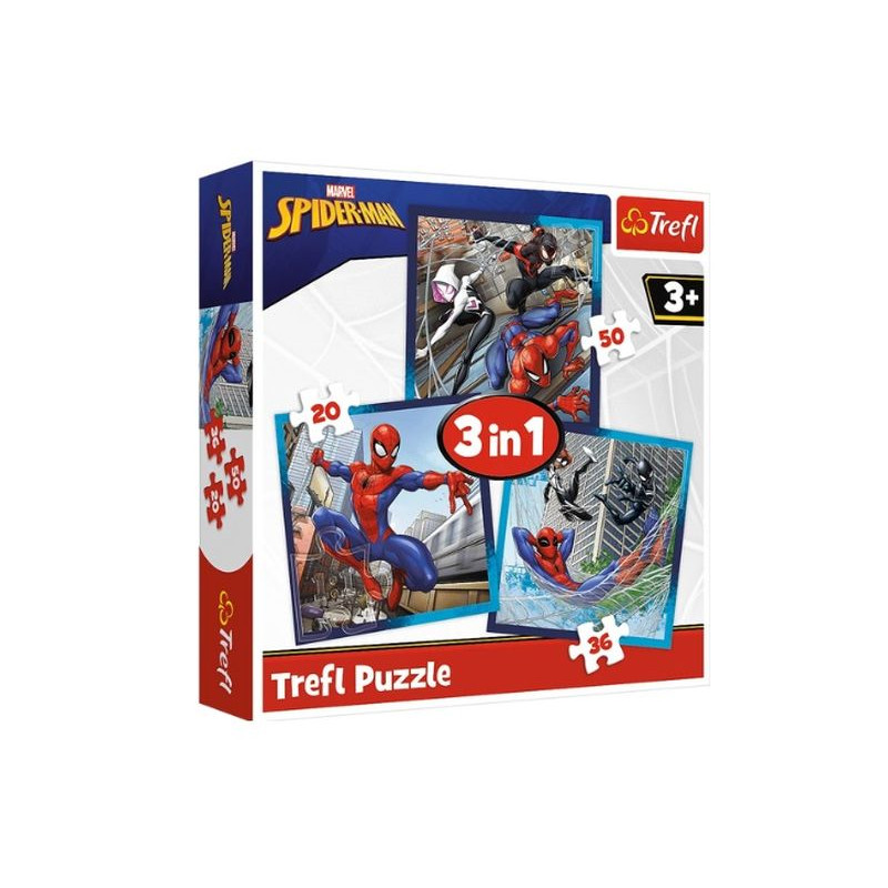 PUZZLE 3w1 Pajęczy przyjaciele/Disney Marvel 34874