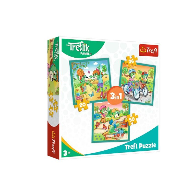 PUZZLE 3w1 Poznaj Trefliki 34872