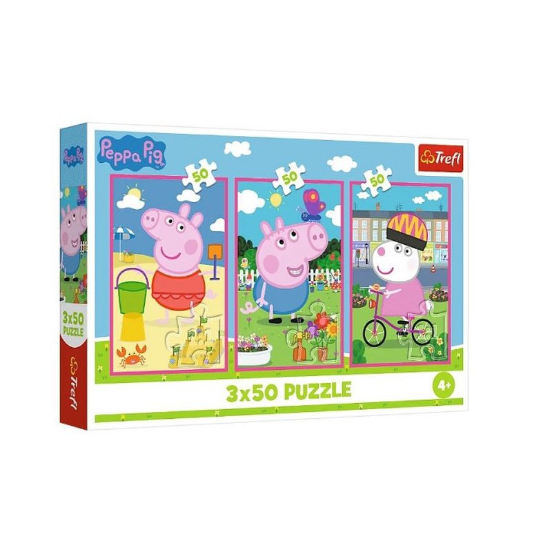 PUZZLE 3x50 Siła przyjaźni /Peppa Pig 34877