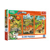 PUZZLE 3X80 Trefliki w świecie dinozaurów 34888