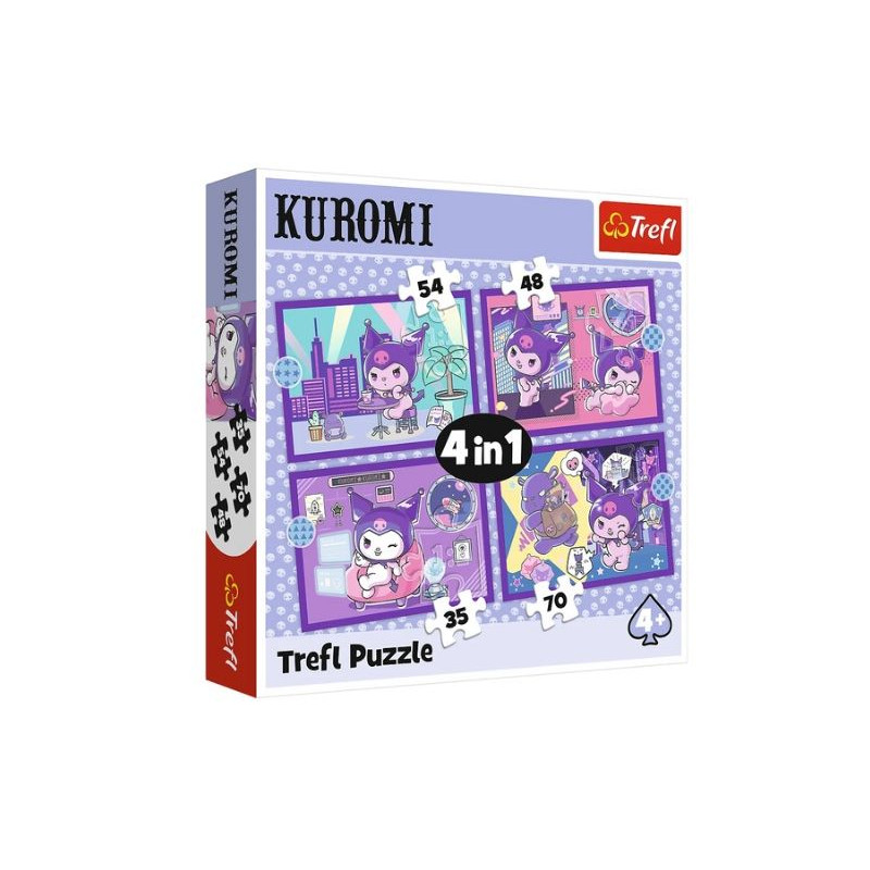 PUZZLE 4w1 Dzień Kuromi /Hello Kitty 34676