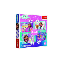 PUZZLE 4w1 Gabby przygoda 34670