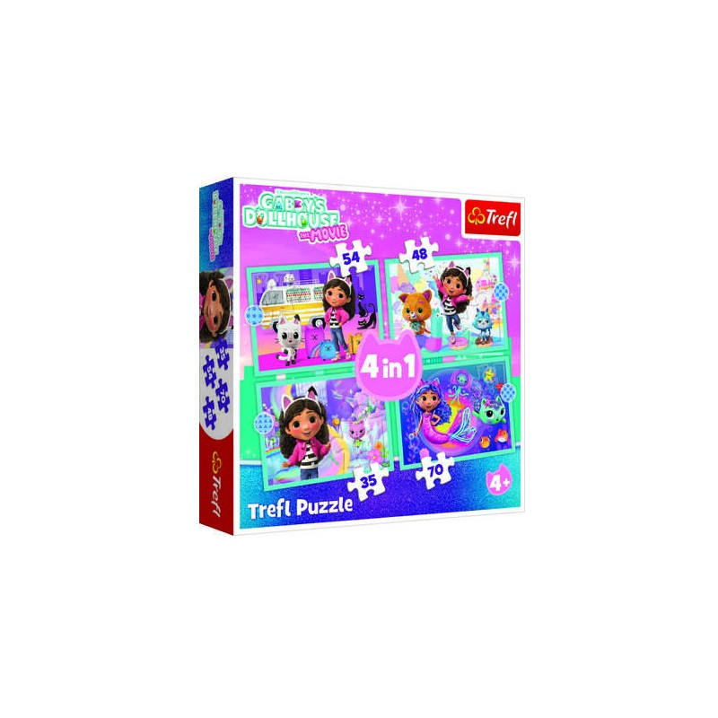 PUZZLE 4w1 Gabby przygoda 34670