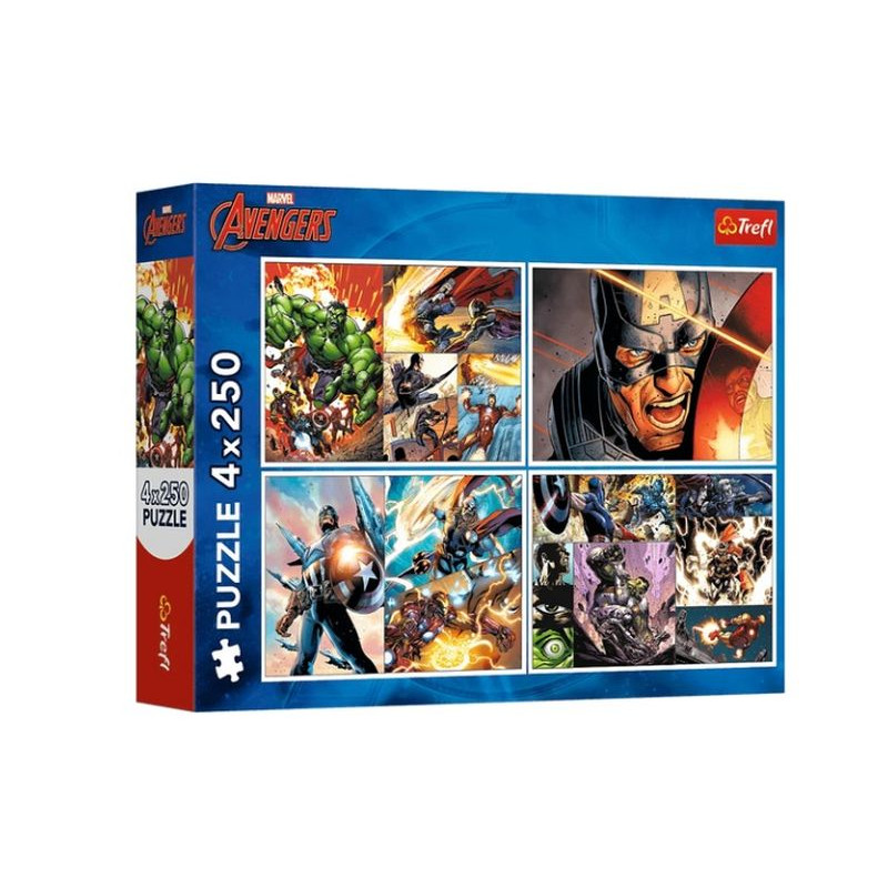 PUZZLE 4x250 Bohaterskie dni/ Avenger 13309