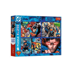 PUZZLE 4x250 Odwaga Supermana / Warner 13340