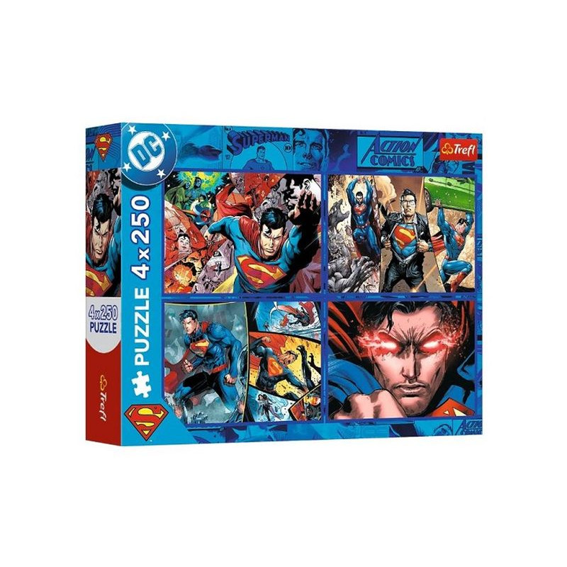PUZZLE 4x250 Odwaga Supermana / Warner 13340