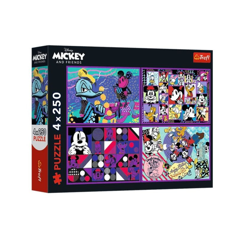 PUZZLE 4x250 Seria przygód MyszkiMiki/Disney 13308