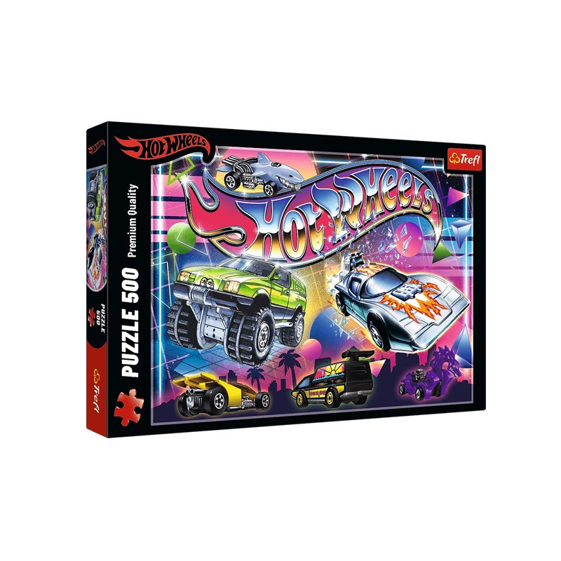 PUZZLE 500 Hot Wheels Lata 80-te 37538