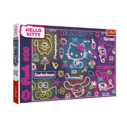 PUZZLE 500 Neon HelloKitty 37523