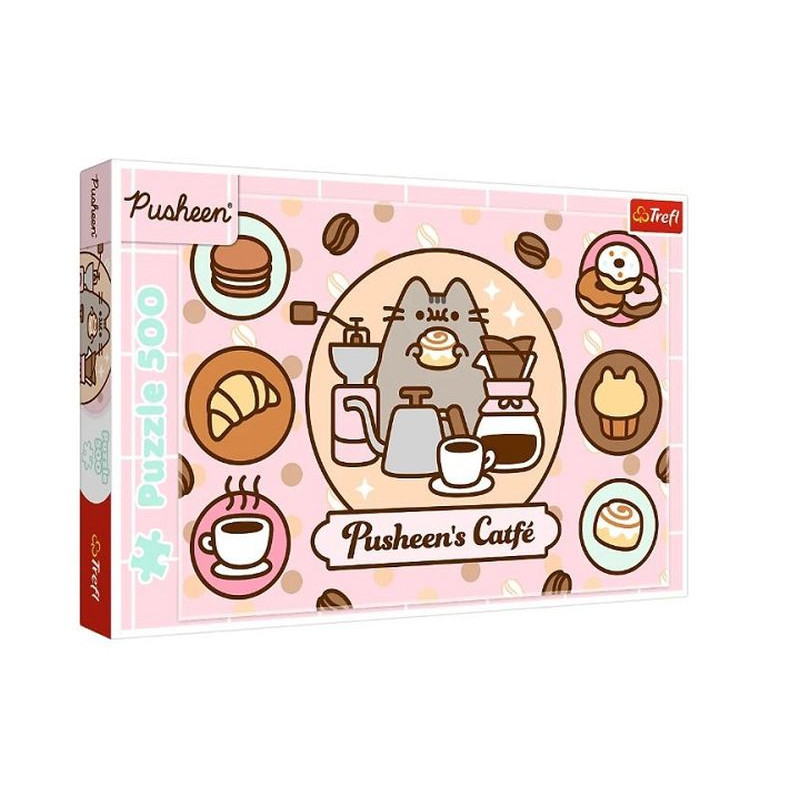 PUZZLE 500 Pusheen w kawiarni 37528
