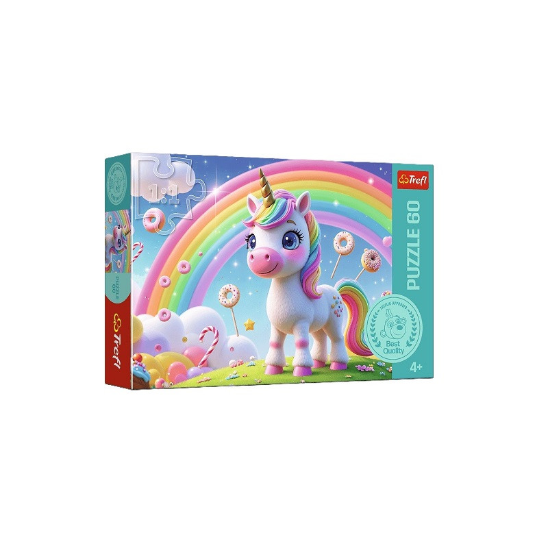 PUZZLE 60 Cukierkowy świat / Rodz.Treflików 17416