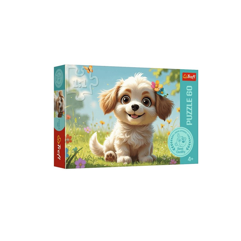 PUZZLE 60 Szczeniaczkiem być!/Rodz.Treflików 17408