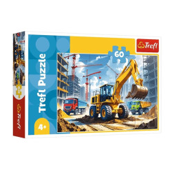 PUZZLE 60 Traktor koparko-ładowarka 17406