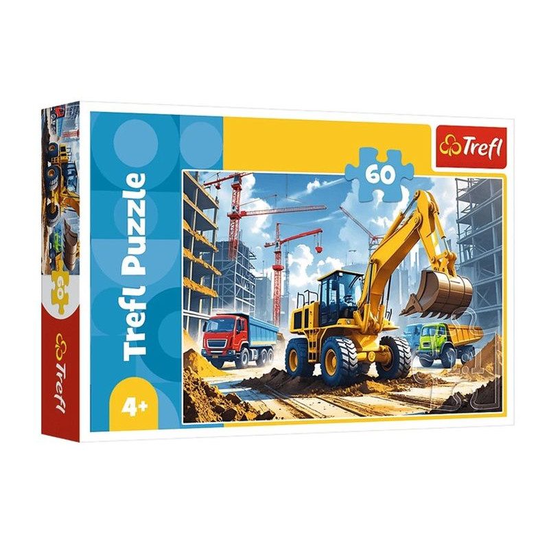 PUZZLE 60 Traktor koparko-ładowarka 17406