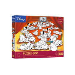 PUZZLE 600 40lecie Trefl-101 Dalmatyńczyków 37604
