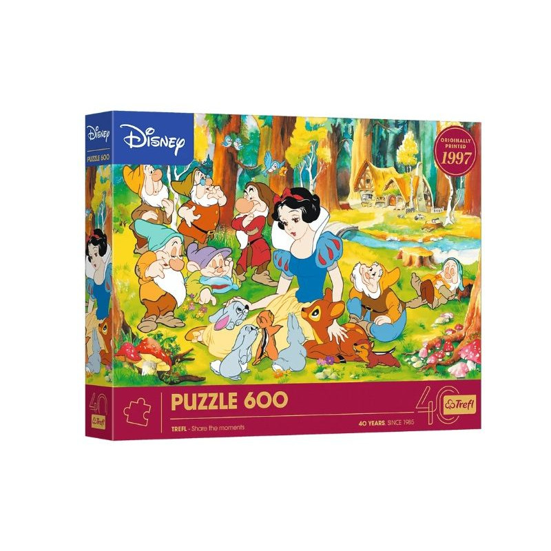 PUZZLE 600 40lecie Trefl-Królewna Śnieżka 37603
