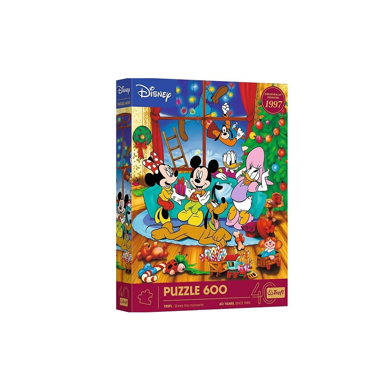 PUZZLE 600 XMAS 40-lecie Trefl Myszka Miki 37602