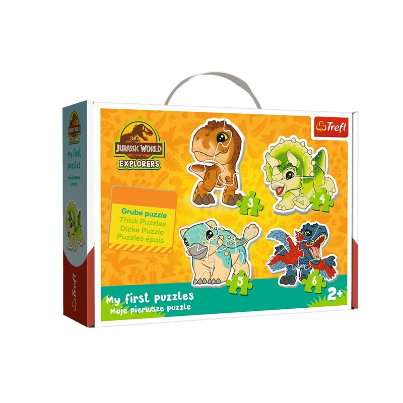 PUZZLE BABY CLASSIC Urocze dinozaury /JW 36138