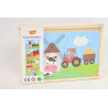  Puzzle drewniane 4 obrazki SPW84947 49474