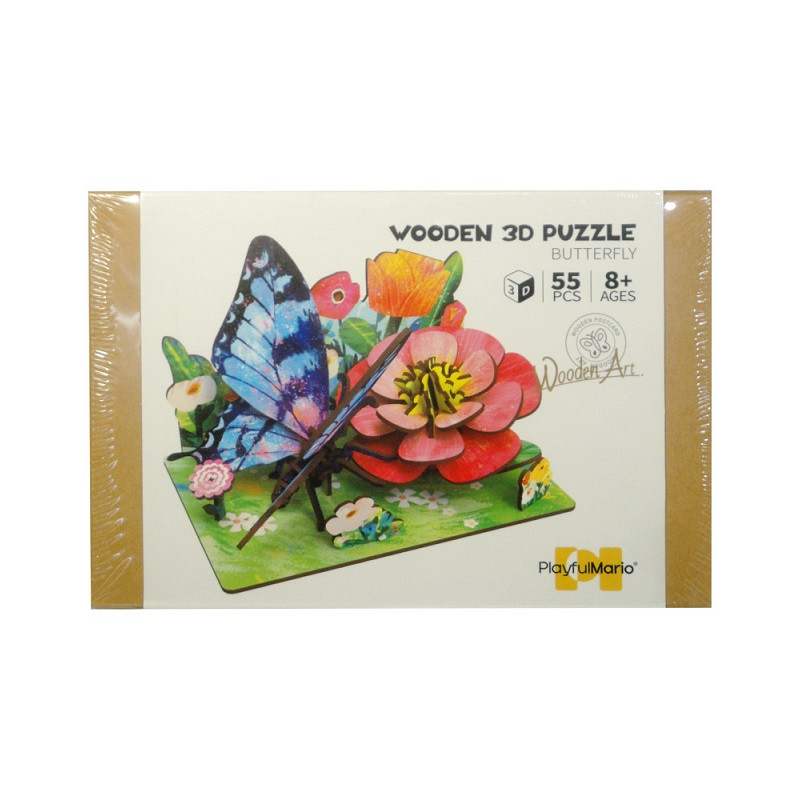 Puzzle drewn.DIY scena łąka 3D Q12055 08104