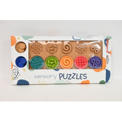 Puzzle sensoryczne kółeczka XL 840 68406