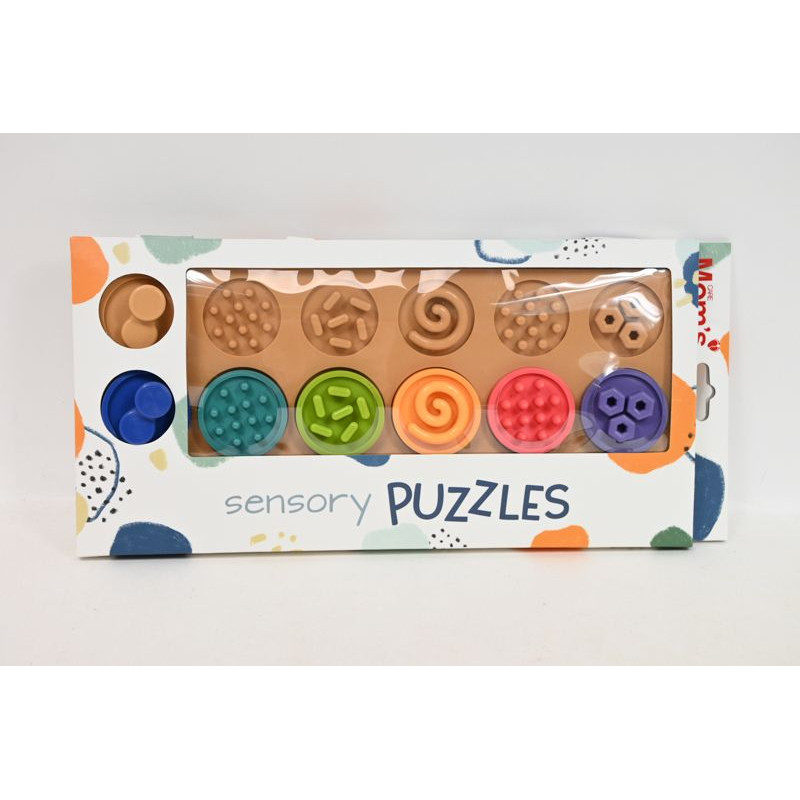 Puzzle sensoryczne kółeczka XL 840 68406