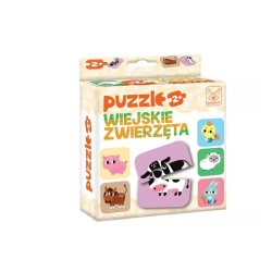 Puzzle Wiejskie Zwierzęta 2+ 41602