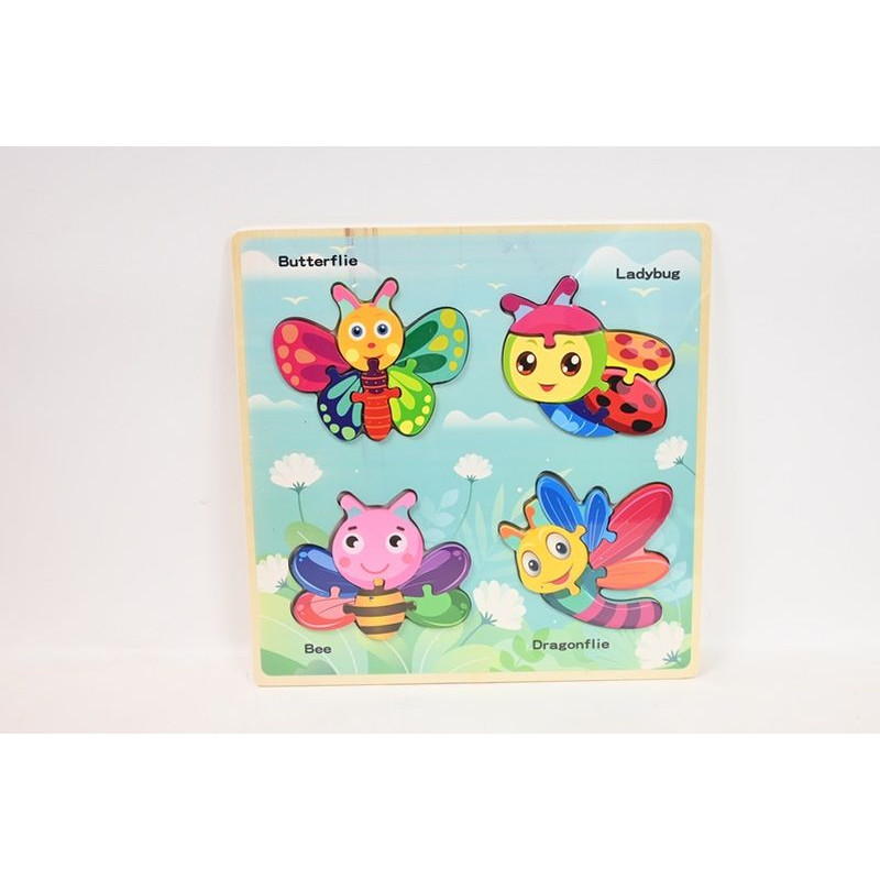 Puzzle zwierzęta 30x30cm 3rodz HPAW04 44225