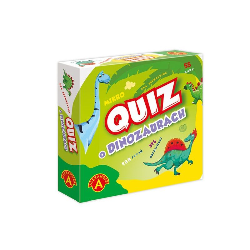 GRA QUIZ O DINOZAURACH KIESZONKOWY ALEXANDER