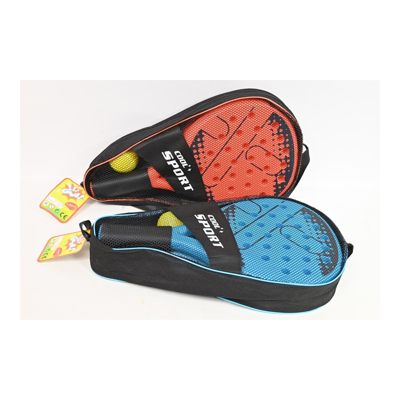Rakietka plast+piłeczka 6cm pokr.2kol.011738 82731
