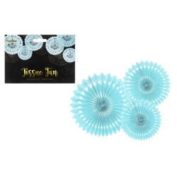 Rozety dekorac. j.błękit 20-30cm A3 49931