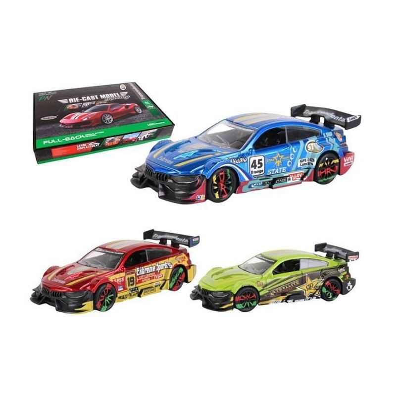 Samochód metalowy 1:36 napęd supersport No.2 09725