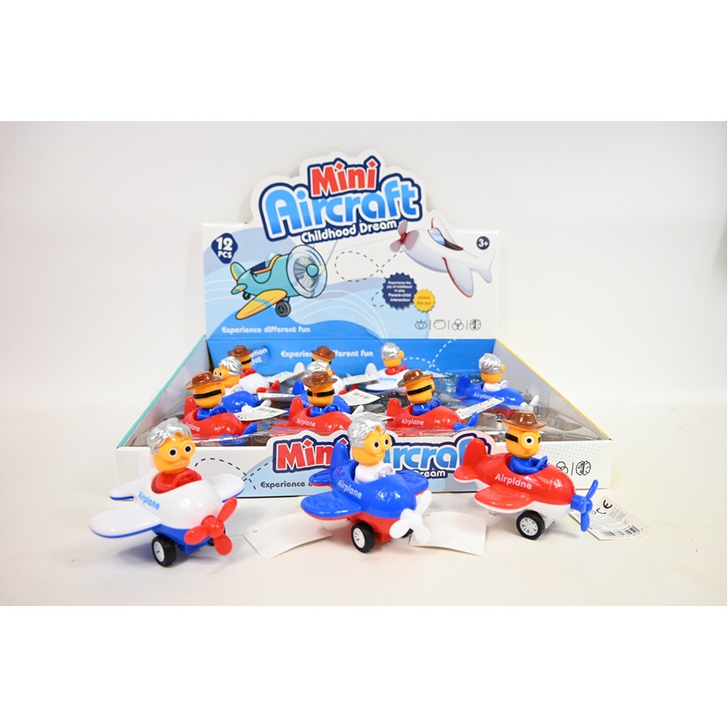 Samolot ludzik 10cm 3kol BSAM1450 71450