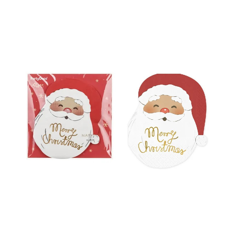 Serwetki Mikołaj 13,5x16cm mix A12 93775