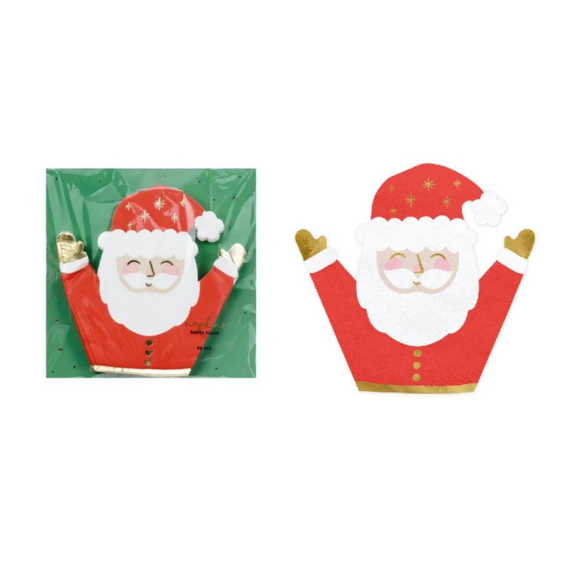 Serwetki Mikołaj mix 16x15cm A20 82882