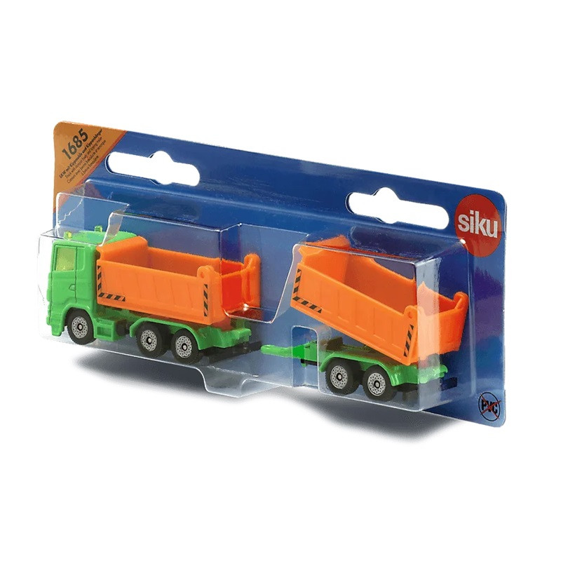 SIKU ORANGE Ciężarówka z przyczepą 1685