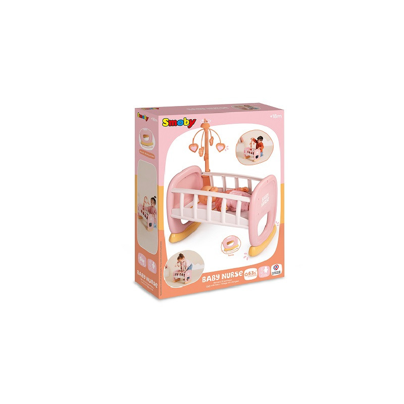 SMOBY Baby Nurse kołyska z karuzelką 220390