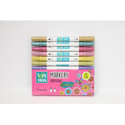 STNUX Markery akrylowe metal.2końc.STN9155 99155