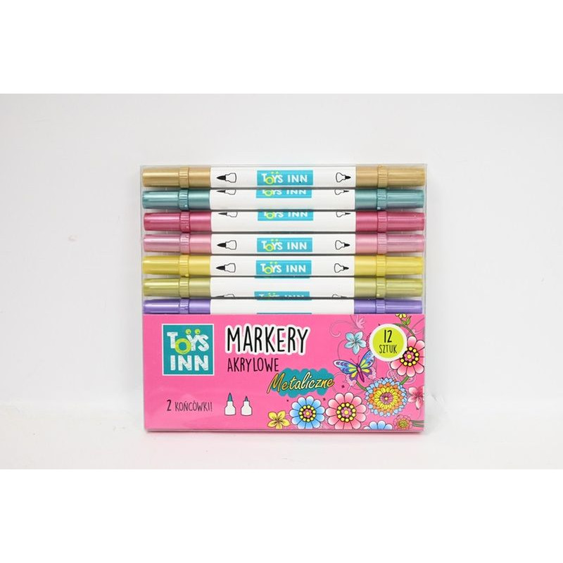 STNUX Markery akrylowe metal.2końc.STN9155 99155