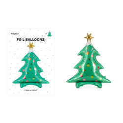 Stojący balon foliowy Choinka 78x94cm mix 83575