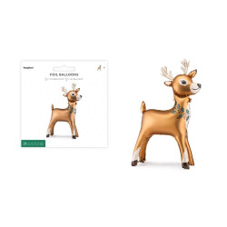 Stojący balon foliowy Renifer mix 98404