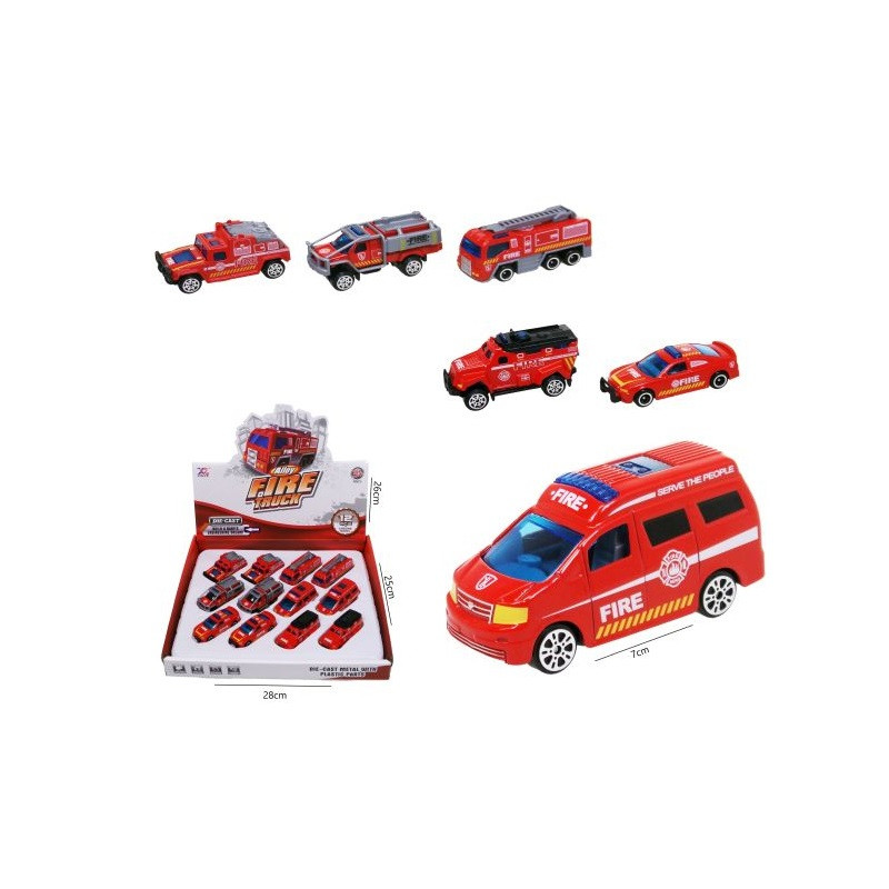 Straż pożarna 7cm 12szt/disp HX234 52879