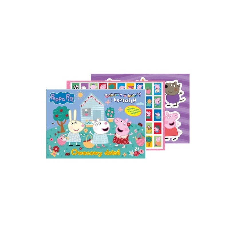 Świnka Peppa Zab.w kol.i kształty Owoc.dzień 29778