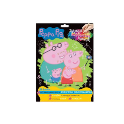 Świnka Peppa Zdrapuj, koloruj, naklejaj cz1 27606