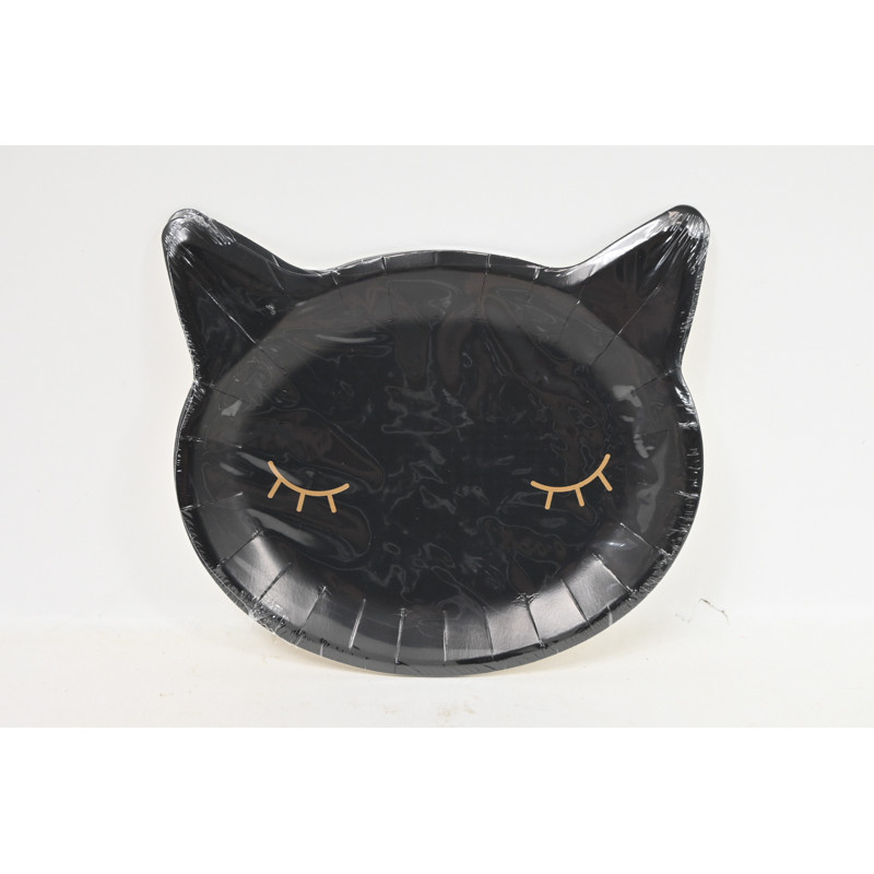 Talerzyki Kotek czarny A6 09162