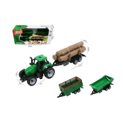 Traktor 3 przyczepy 18cm H13979 51780